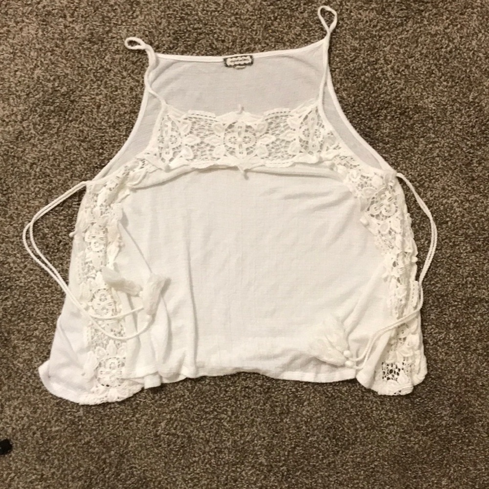 Vintage Glory Crochet Crop Top M